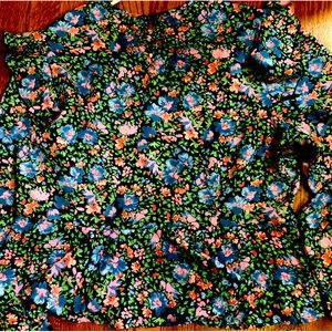 Black Floral Blouse